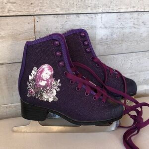 Vintage Hannah Montana Purple Glitter Ice Skates